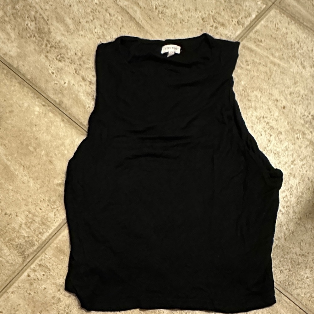 Black Sleeveless Top double lined tank
